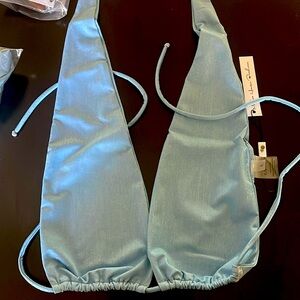 One piece top swimsuit Monica Hansen BlueLurex size L new